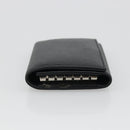 SAINT LAURENT Key Case Leather Black Silver Auth bs34205-4