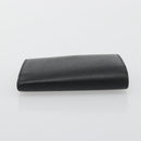 SAINT LAURENT Key Case Leather Black Silver Auth bs34205-5