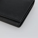 SAINT LAURENT Key Case Leather Black Silver Auth bs34205-7