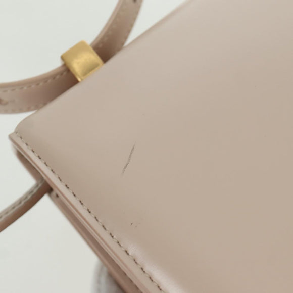 BOTTEGA VENETA Shoulder Bag Leather Pink Gold Auth bs34206A
