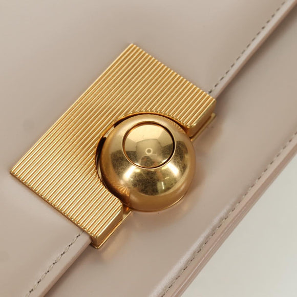 BOTTEGA VENETA Shoulder Bag Leather Pink Gold Auth bs34206A