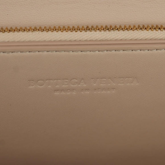 BOTTEGA VENETA Shoulder Bag Leather Pink Gold Auth bs34206A