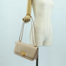 BOTTEGA VENETA Shoulder Bag Leather Pink Gold Auth bs34206A-26