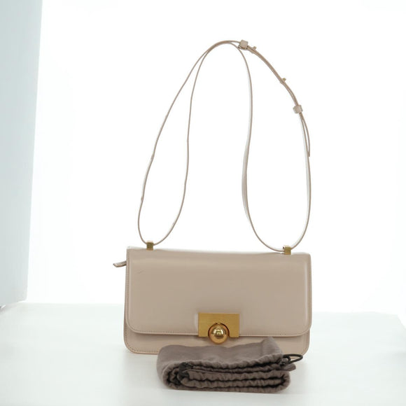 BOTTEGA VENETA Shoulder Bag Leather Pink Gold Auth bs34206A