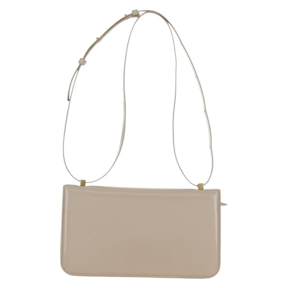 BOTTEGA VENETA Shoulder Bag Leather Pink Gold Auth bs34206A
