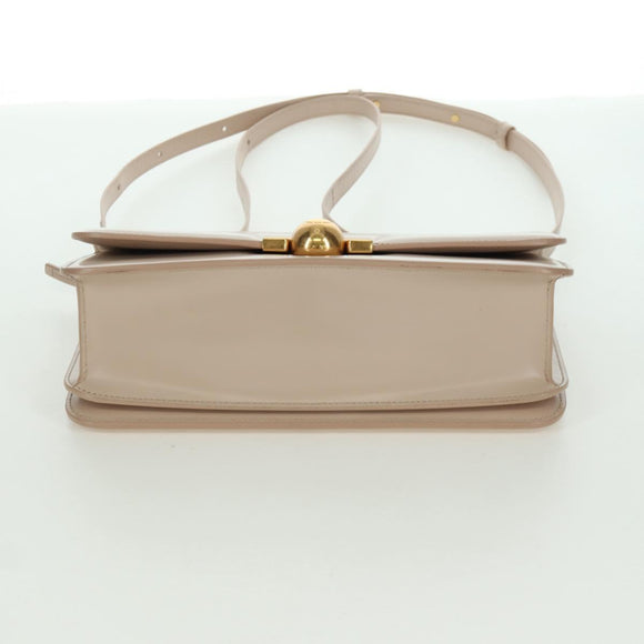 BOTTEGA VENETA Shoulder Bag Leather Pink Gold Auth bs34206A