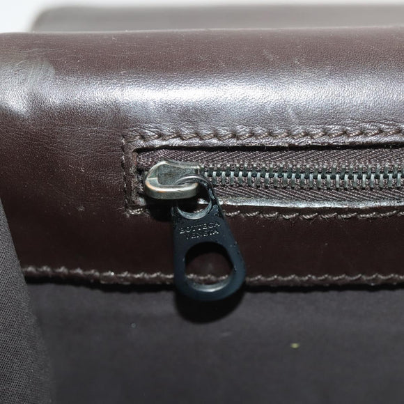 BOTTEGA VENETA INTRECCIATO Business Bag Leather Brown 161239 Auth bs34210