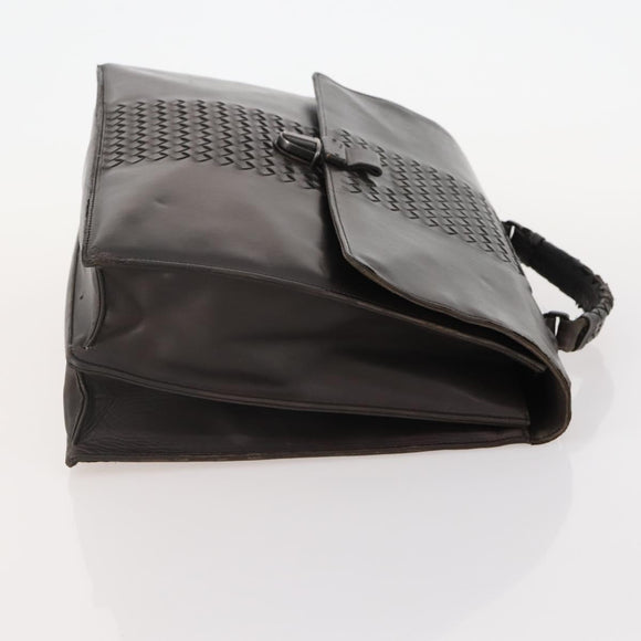 BOTTEGA VENETA INTRECCIATO Business Bag Leather Brown 161239 Auth bs34210