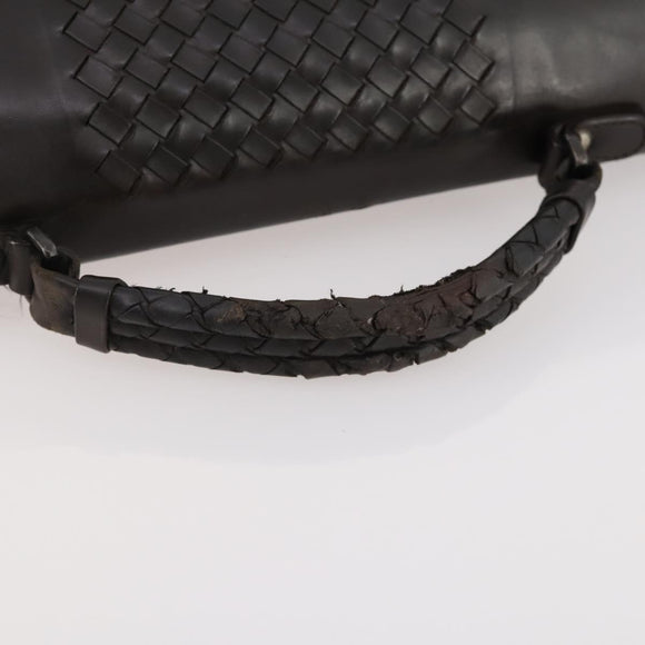 BOTTEGA VENETA INTRECCIATO Business Bag Leather Brown 161239 Auth bs34210