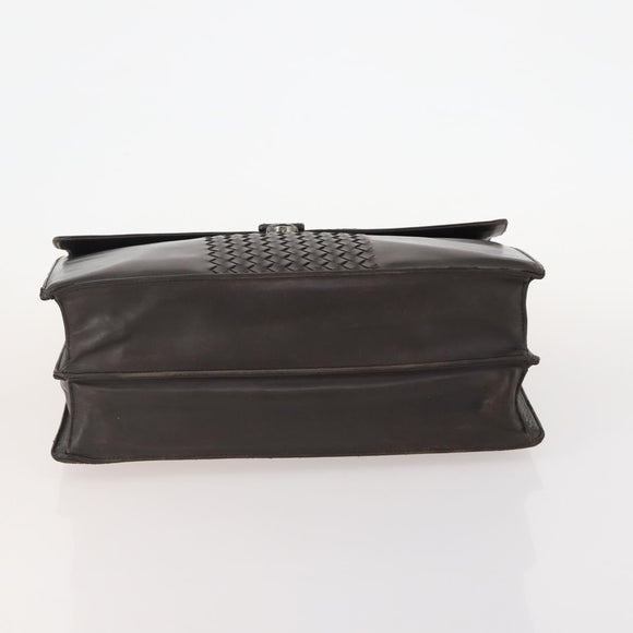 BOTTEGA VENETA INTRECCIATO Business Bag Leather Brown 161239 Auth bs34210