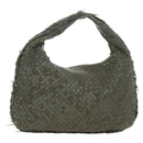 BOTTEGA VENETA INTRECCIATO Hobo Shoulder Bag Leather Brown Auth bs34211SAV-1