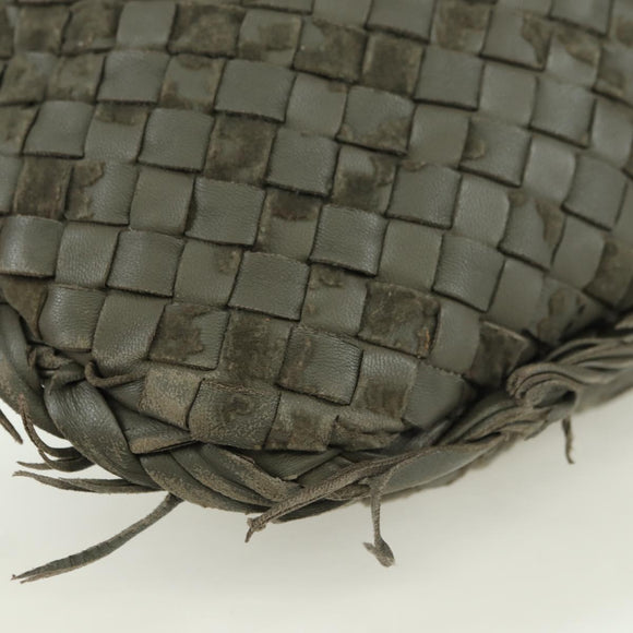 BOTTEGA VENETA INTRECCIATO Hobo Shoulder Bag Leather Brown Auth bs34211SAV