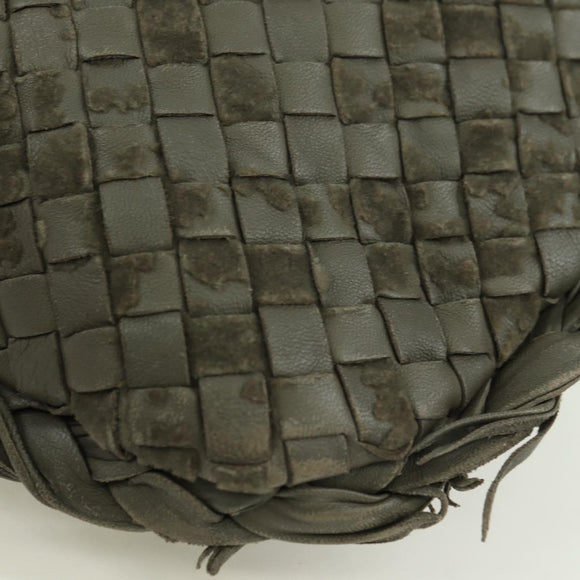 BOTTEGA VENETA INTRECCIATO Hobo Shoulder Bag Leather Brown Auth bs34211SAV
