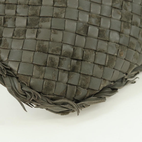 BOTTEGA VENETA INTRECCIATO Hobo Shoulder Bag Leather Brown Auth bs34211SAV