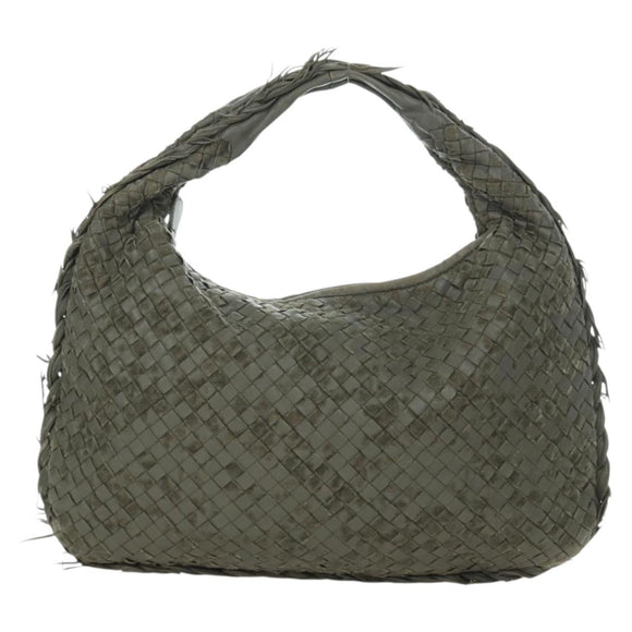 BOTTEGA VENETA INTRECCIATO Hobo Shoulder Bag Leather Brown Auth bs34211SAV