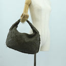 BOTTEGA VENETA INTRECCIATO Hobo Shoulder Bag Leather Brown Auth bs34211SAV-23