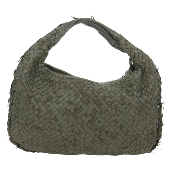 BOTTEGA VENETA INTRECCIATO Hobo Shoulder Bag Leather Brown Auth bs34211SAV