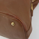 SAINT LAURENT Muse Shoulder Bag Leather Brown Gold 153959 Auth bs34214-9