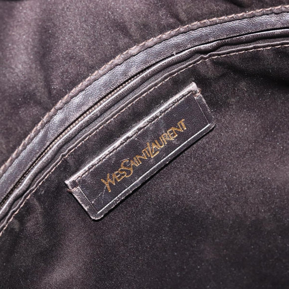SAINT LAURENT Muse Shoulder Bag Leather Brown Gold 153959 Auth bs34214