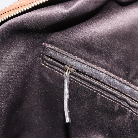 SAINT LAURENT Muse Shoulder Bag Leather Brown Gold 153959 Auth bs34214