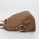 SAINT LAURENT Muse Shoulder Bag Leather Brown Gold 153959 Auth bs34214-4
