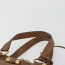SAINT LAURENT Muse Shoulder Bag Leather Brown Gold 153959 Auth bs34214-8