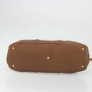 SAINT LAURENT Muse Shoulder Bag Leather Brown Gold 153959 Auth bs34214-5