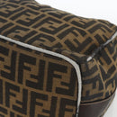 FENDI Zucca Canvas Hand Bag Brown Black Auth bs34216-14