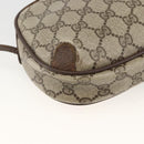 GUCCI GG Supreme Web Sherry Line Bag PVC Beige Gold 156 02 066 Auth bs34217-15