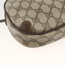 GUCCI GG Supreme Web Sherry Line Bag PVC Beige Gold 156 02 066 Auth bs34217-17