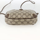 GUCCI GG Supreme Web Sherry Line Bag PVC Beige Gold 156 02 066 Auth bs34217-5