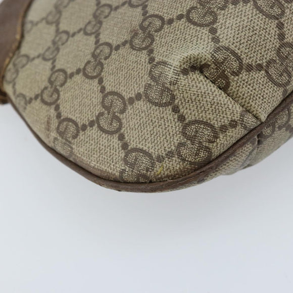 GUCCI GG Supreme Shoulder Bag PVC Beige Gold 007 49 0819 Auth bs34218