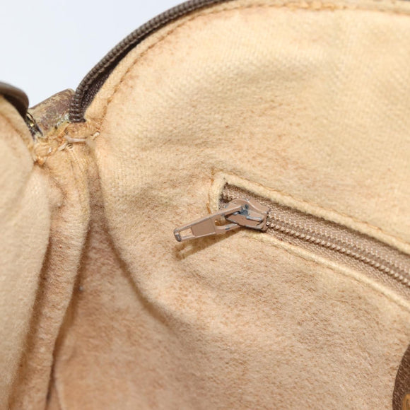 GUCCI GG Supreme Shoulder Bag PVC Beige Gold 007 49 0819 Auth bs34218