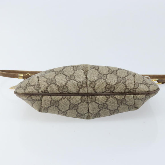 GUCCI GG Supreme Shoulder Bag PVC Beige Gold 007 49 0819 Auth bs34218