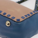 VALENTINO Hand Bag Leather 2way Multicolor Gold Auth bs34219A-16