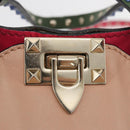VALENTINO Hand Bag Leather 2way Multicolor Gold Auth bs34219A-20