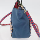 VALENTINO Hand Bag Leather 2way Multicolor Gold Auth bs34219A-5