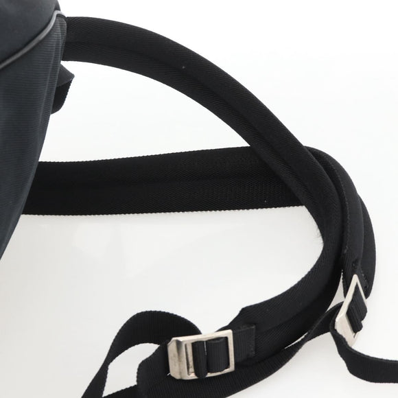 SAINT LAURENT Rucksack Canvas Schwarz Silber Auth bs34220