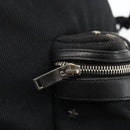 SAINT LAURENT Rucksack Canvas Schwarz Silber Auth bs34220-20