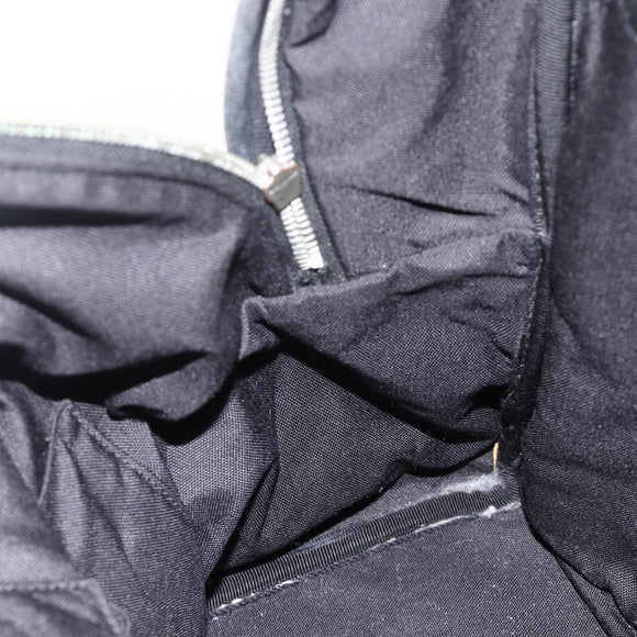 SAINT LAURENT Rucksack Canvas Schwarz Silber Auth bs34220