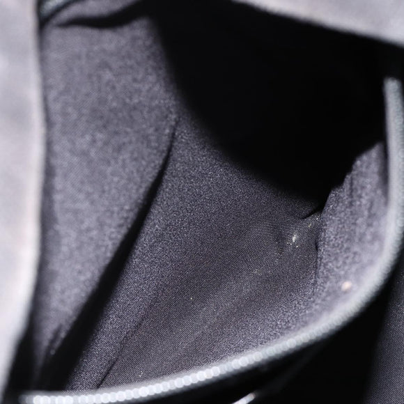 SAINT LAURENT Rucksack Canvas Schwarz Silber Auth bs34220