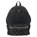 SAINT LAURENT Rucksack Canvas Schwarz Silber Auth bs34220-13