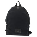 SAINT LAURENT Rucksack Canvas Schwarz Silber Auth bs34220-2
