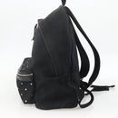 SAINT LAURENT Rucksack Canvas Schwarz Silber Auth bs34220-4