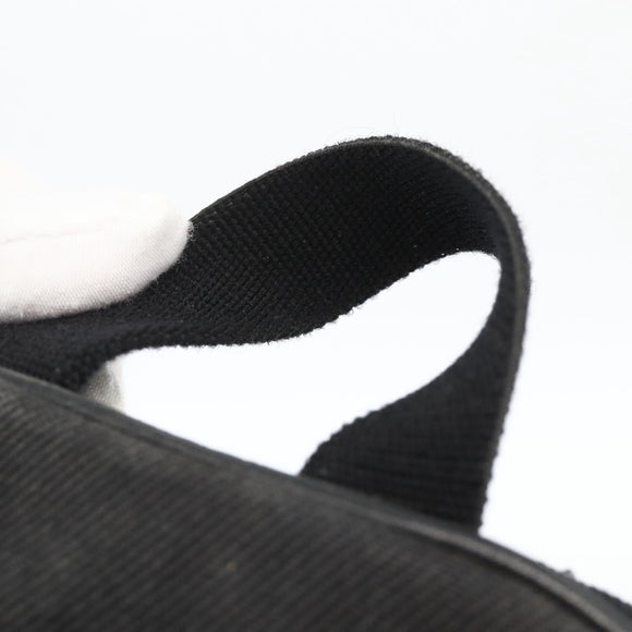 SAINT LAURENT Rucksack Canvas Schwarz Silber Auth bs34220