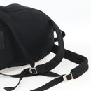SAINT LAURENT Rucksack Canvas Schwarz Silber Auth bs34220-8