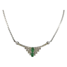 Christian Dior Necklace metal Silver Auth bs34222A