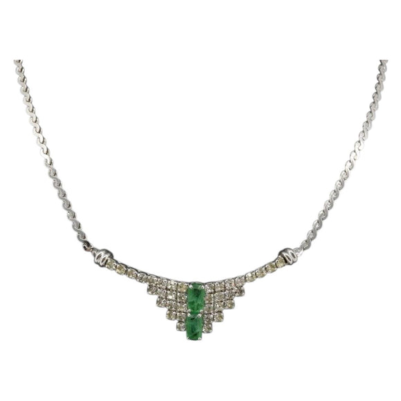 Christian Dior Necklace metal Silver Auth bs34222A