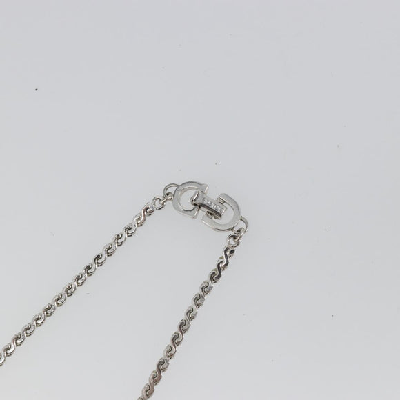 Christian Dior Necklace metal Silver Auth bs34222A