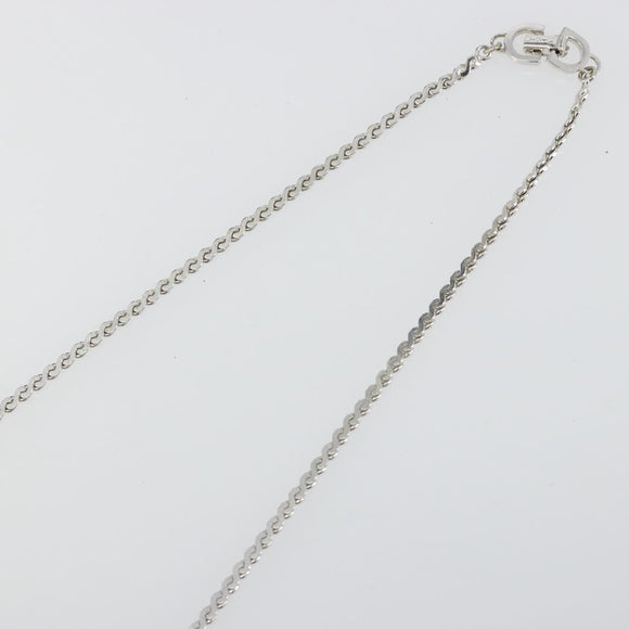 Christian Dior Necklace metal Silver Auth bs34222A